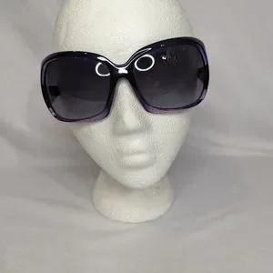 Electric Family Purple Ombre Sunglasses Neon Gypsy Cat Eye Sunglasses - Purple Frame with Purple  main image 4